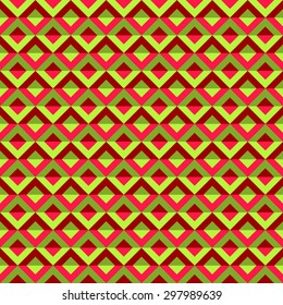 abstract pink and green geometrical seamless pattern