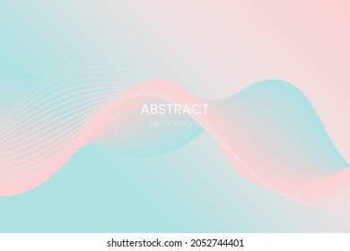 Abstract pink green pastel background. Modern design. Wave liquid shapes composition creative templates. Fit for presentation design. website, basis for banners, wallpapers. Memphis style.