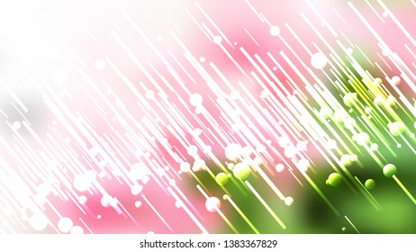 Abstract Pink Green and White Random Diagonal Lines Background