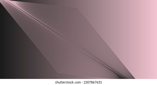 Abstract pink grey geometric elements on gradient background. Vector abstract Illustration for web, posters, banners, presentation.