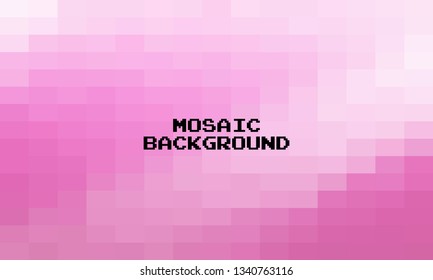 Abstract Pink Grid Mosaic Background, Modern abstract illustration with triangles. Creative Design Polygonal Template mosaic with squares.