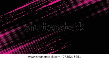 Abstract pink grunge brush with patterns on dark background banner design. Sport style grunge modern. Simple design baner or backdrop wallpaper. Vector illustration