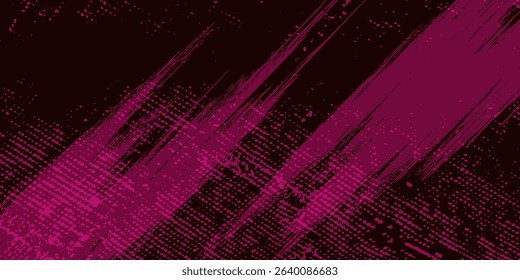 Abstract pink grunge patterns on dark background banner design. Vector illustration. eps 10