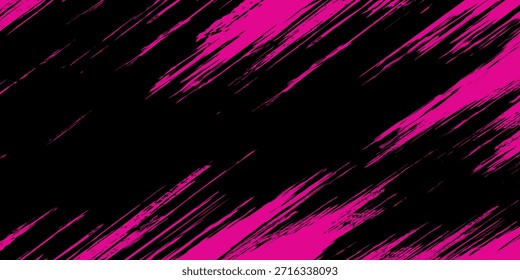Abstrakte rosafarbene Grunge-Muster auf dunklem Hintergrund Banner Design. Vektorgrafik.