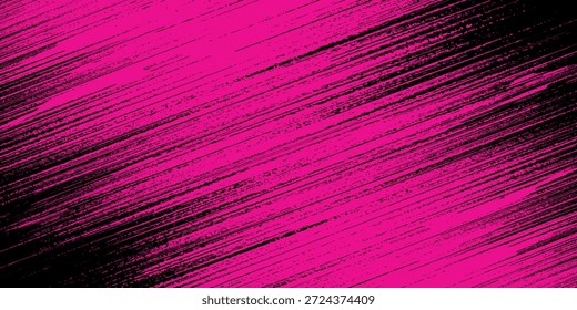 Abstrakte rosafarbene Grunge-Muster auf dunklem Hintergrund Banner Design. Vektorgrafik. 