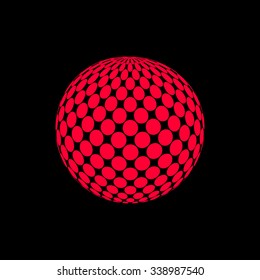Abstract pink halftone. Abstract black background vector







