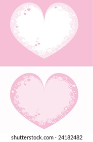 abstract pink heart background
