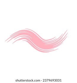 Abstract Pink Ink Brush Stroke. Pink Ink Brush Splash And Oil Stroke
