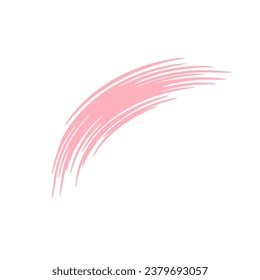 Abstract Pink Ink Brush Stroke. Pink Ink Brush Splash And Oil Stroke