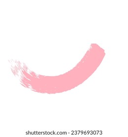 Abstract Pink Ink Brush Stroke. Pink Ink Brush Splash And Oil Stroke
