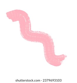 Abstract Pink Ink Brush Stroke. Pink Ink Brush Splash And Oil Stroke