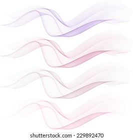 Abstract pink isolated waves