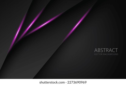 abstract pink light black space frame layout design tech triangle concept gray texture background. eps10 vector