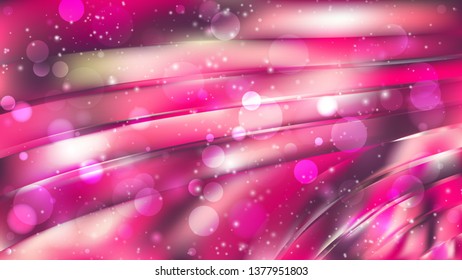 Abstract Pink Lights Background Vector