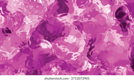 Superficie líquida rosada Abstractas con reflejos móviles, Bucle sin costuras y movimiento dinámico, agua plástica abstracta B, Imagen de Regalías común.
