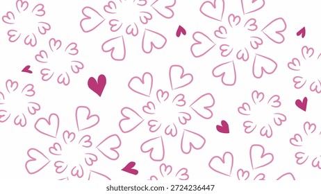 abstrato cor-de-rosa padrão de amor fundo 