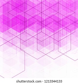 Abstract pink low poly background