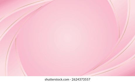 Abstract pink luxury curved background. Elegant Feminine wallpaper. Suitable for beauty design, templates, banners, covers, awards, sales, events, websites, pages and more