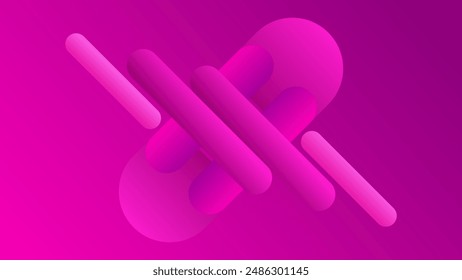 ABSTRACT PINK MAGENTA GRADIENT BACKGROUND SMOOTH LIQUID COLORFUL DESIGN WITH GEOMETRIC SHAPES VECTOR TEMPLATE GOOD FOR MODERN WEBSITE, WALLPAPER, COVER DESIGN 