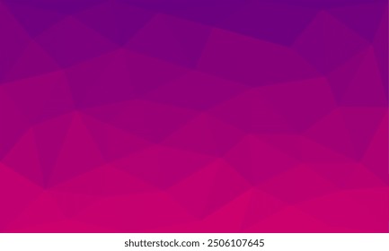 Abstract pink and magenta gradient background. Geometric triangle gradation art backdrop template