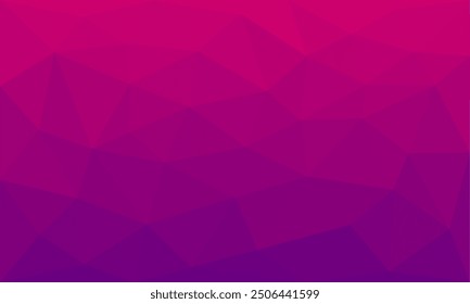 Abstract pink and magenta gradient background. Geometric triangle gradation art backdrop template