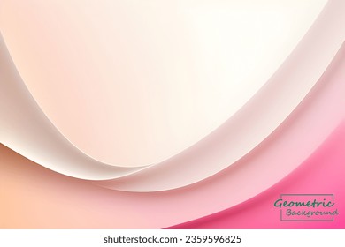 Abstract pink mix geometric background. Dynamic shapes composition. Vector illustration.