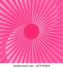Abstract pink Mobius strip background vector illustration