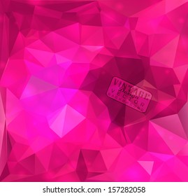 Abstract pink modern background with polygons.