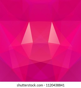 Abstract pink mosaic background. Triangle geometric background. Design elements. Vector illustration