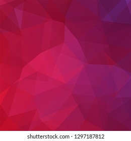 Abstract pink mosaic background. Triangle geometric background. Design elements. Vector illustration