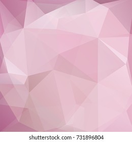Abstract pink mosaic background. Triangle geometric background. Design elements. Vector illustration