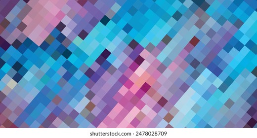 Abstract pink mosaic background - Vector