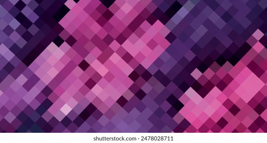 Abstract pink mosaic background - Vector