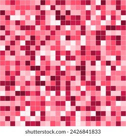Fondo de píxel de mosaico rosa abstracto en tonos de rosa 