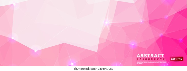 Abstract Pink Mosaic Texture Pattern Background Design. Usable for Background, Wallpaper, Banner, Poster, Brochure, Card, Web, Presentation.