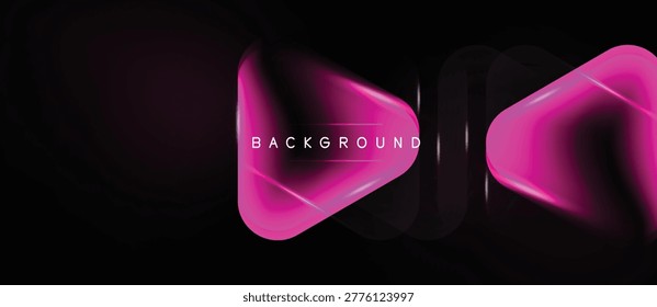 Abstractas Formas neón rosa