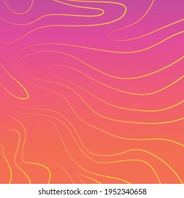 abstract pink and orange background shape with gradation line colors. good use for wallpaper, banner, mural, hard cover book, website background and others