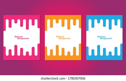 Abstract pink, orange, blue Rounded Lines Transition. Vector Background Illustration
