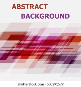 Abstract pink and orange geometric overlapping background, stock vector