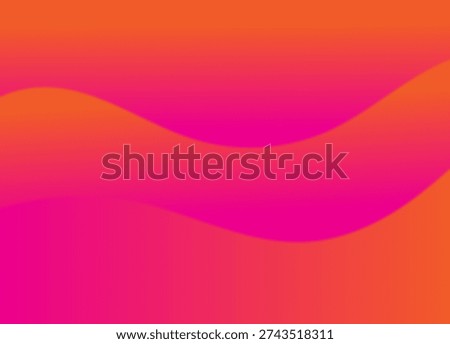 Abstract Pink and Orange Gradient Wave Background