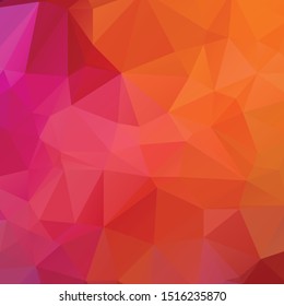 Abstract pink and orange polygon background