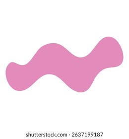 Abstract Pink Organic Fluid Shape