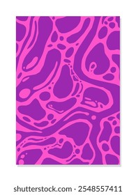 Abstract pink organic pattern with a fluid, modern design. Perfect for backgrounds, textile prints, wallpapers, or artistic decor