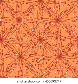 abstract  pink ornament pattern with circles