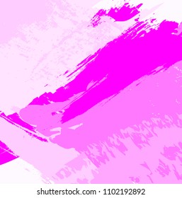 abstract pink paintbrush background. creative pink brush strokes for your design. vector illustration