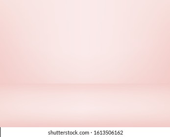 Abstract pink pastel color tone background. Empty room with spotlight effect. EPS10 vector graphic art design.