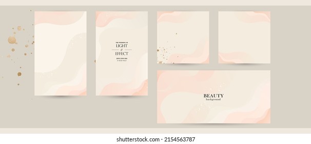 Abstract Pink Pastel Instagram Social Media Post Template For Woman Audience. Festival Party Poster, Wedding Invitation Cover, Beauty Of Fashion Sale Background