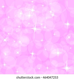 Abstract pink pattern for children. The asterisks and circles.