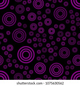 Abstract pink pattern with circles. Geometry pattern for fabric. Round Circle Dots. Network Design, Technology Science, Vector Illustration. Perfect For Logo, Banner, Icon, Holiday Background.