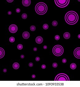Abstract pink pattern with circles. Geometry pattern for fabric. Round Circle Dots. Network Design, Technology Science, Vector Illustration. Perfect For Logo, Banner, Icon, Holiday Background.